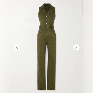 PAIGE Sasha Jumpsuit, size 6, dark green